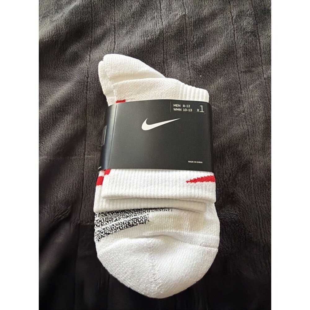 LARGE NBA Nike Player Socks White/RED